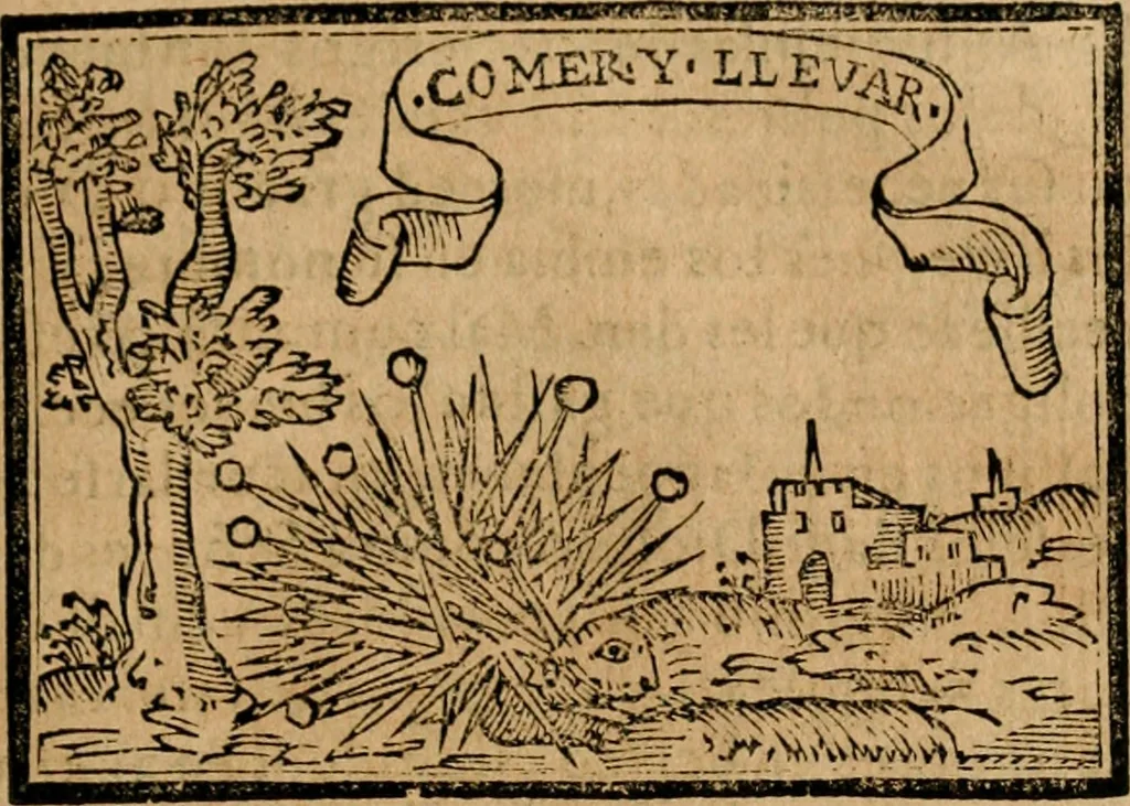 An illustration from Emblemas morales de Don Sebastian de Couarrubias Orozco, capellan del rey N.S. Maestrescuela, y canonigo de Cuenca, consultor del santo oficio, 1610, leaf 88