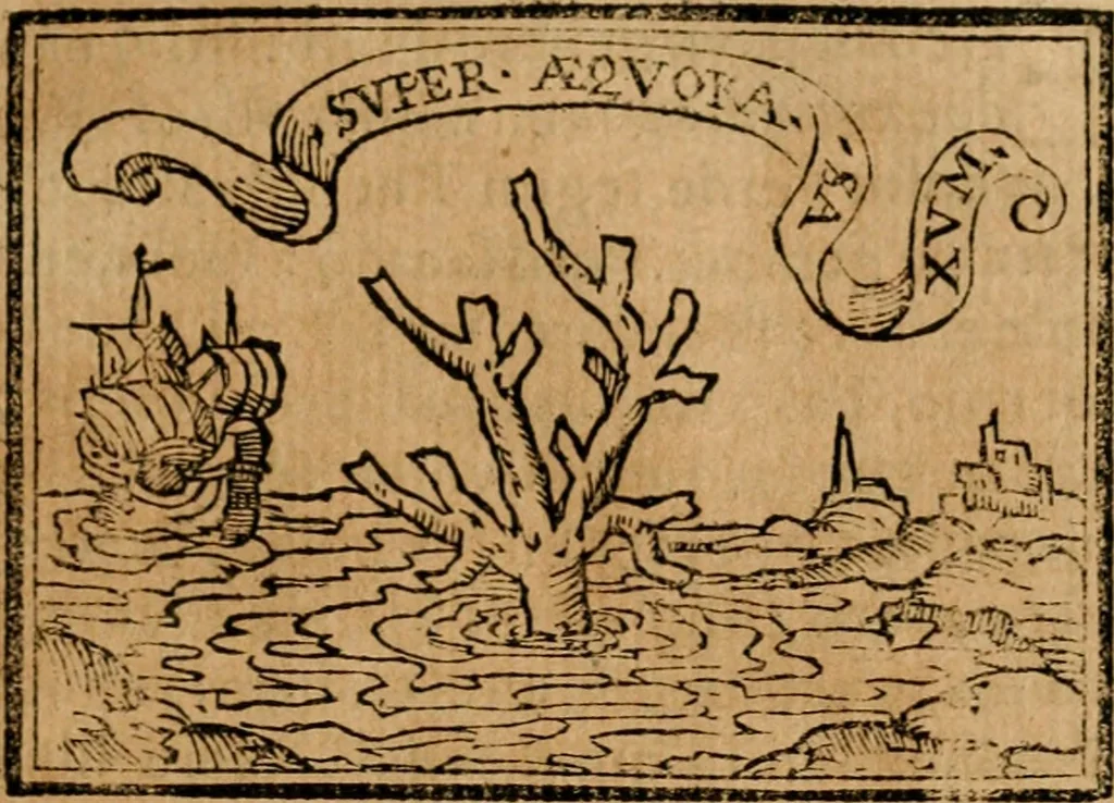 An illustration from Emblemas morales de Don Sebastian de Couarrubias Orozco, capellan del rey N.S. Maestrescuela, y canonigo de Cuenca, consultor del santo oficio, 1610, leaf 92