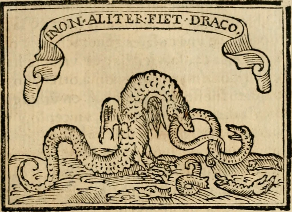 An illustration from Emblemas morales de Don Sebastian de Couarrubias Orozco, capellan del rey N.S. Maestrescuela, y canonigo de Cuenca, consultor del santo oficio, 1610, leaf 96