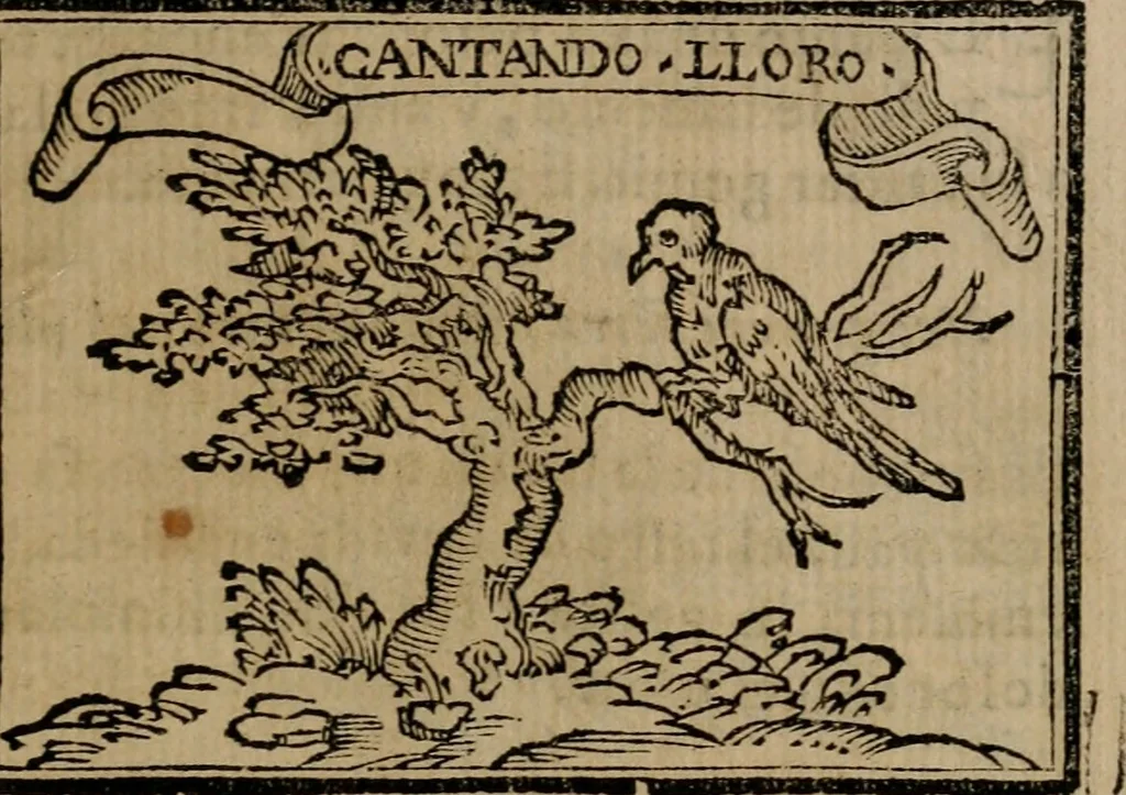An illustration from Emblemas morales de Don Sebastian de Couarrubias Orozco ..., 1610, leaf 128