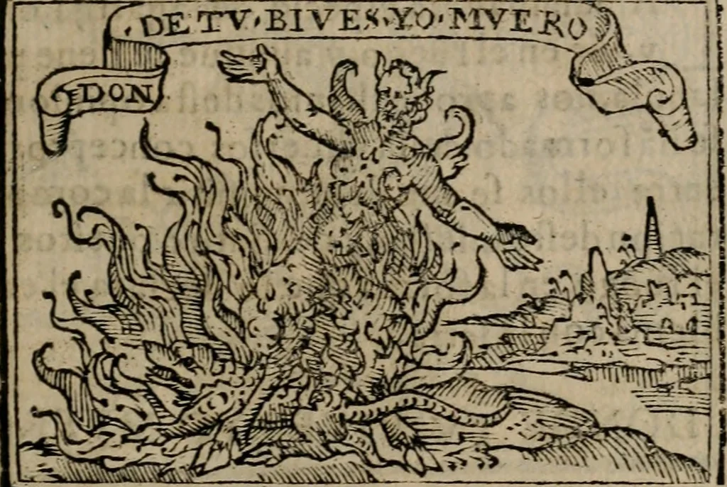 An illustration from Emblemas morales de Don Sebastian de Couarrubias Orozco ..., 1610, leaf 130