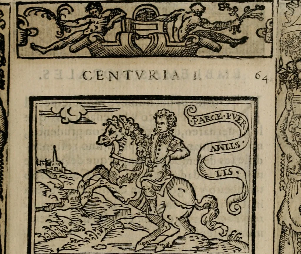 An illustration from Emblemas morales de Don Sebastian de Couarrubias Orozco ..., 1610, leaf 132