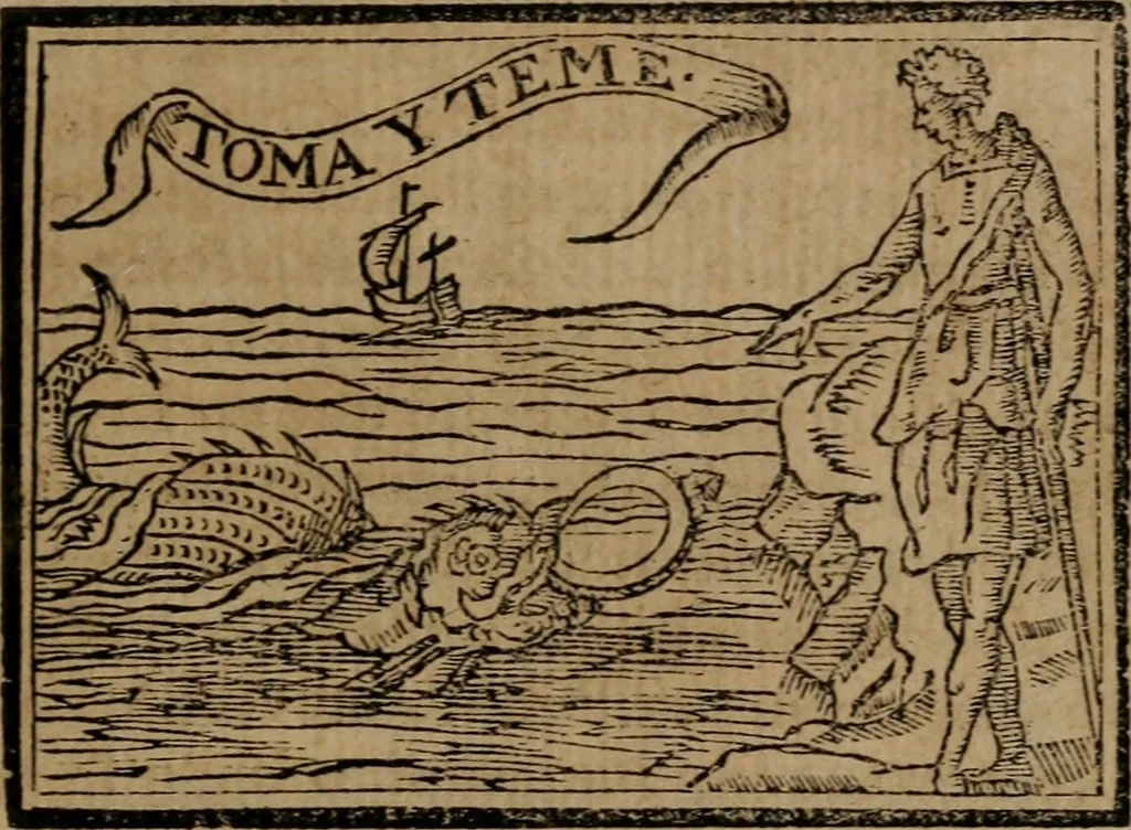 An illustration from Emblemas morales de Don Sebastian de Couarrubias Orozco ..., 1610, leaf 142