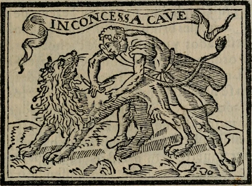 An illustration from Emblemas morales de Don Sebastian de Couarrubias Orozco ..., 1610, leaf 150