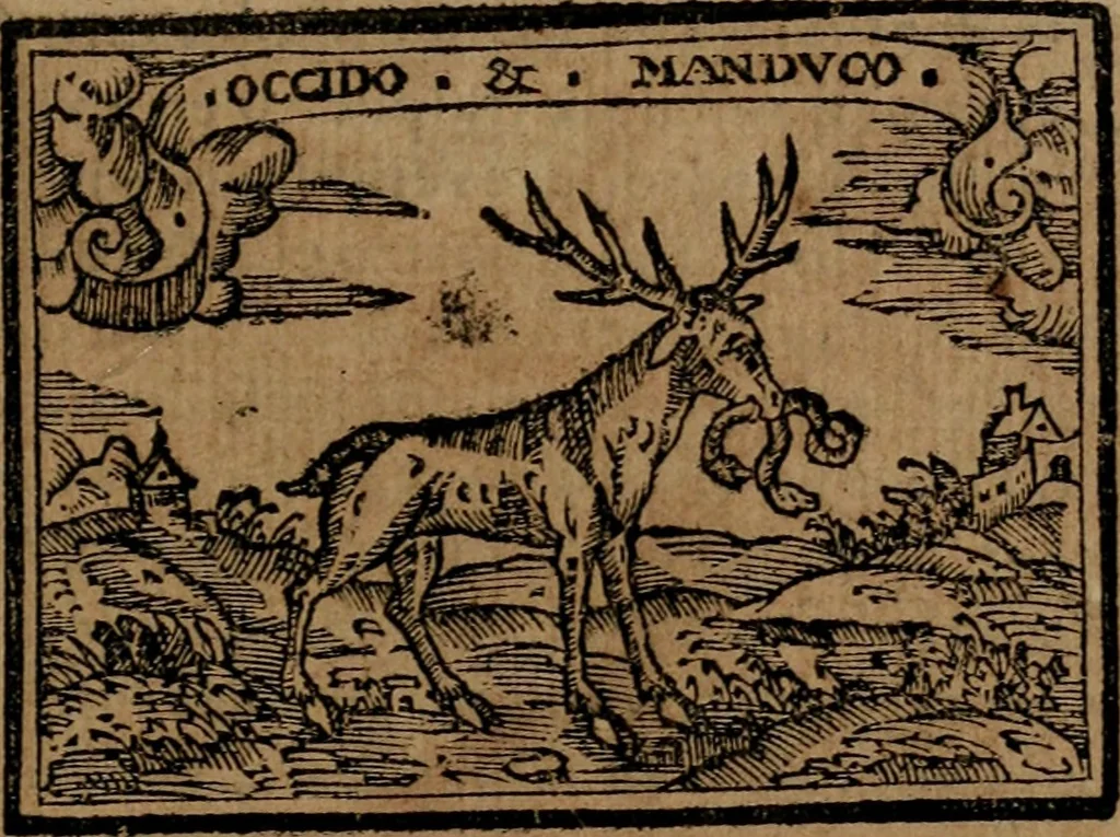 An illustration from Emblemas morales de Don Sebastian de Couarrubias Orozco ..., 1610, leaf 184