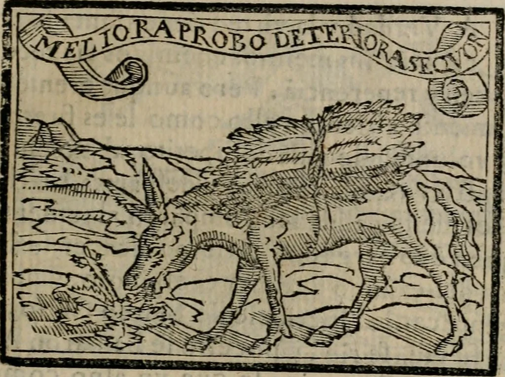 An illustration from Emblemas morales de Don Sebastian de Couarrubias Orozco ..., 1610, leaf 190