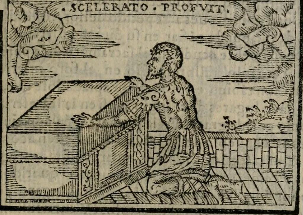 An illustration from Emblemas morales de Don Sebastian de Couarrubias Orozco ..., 1610, leaf 194