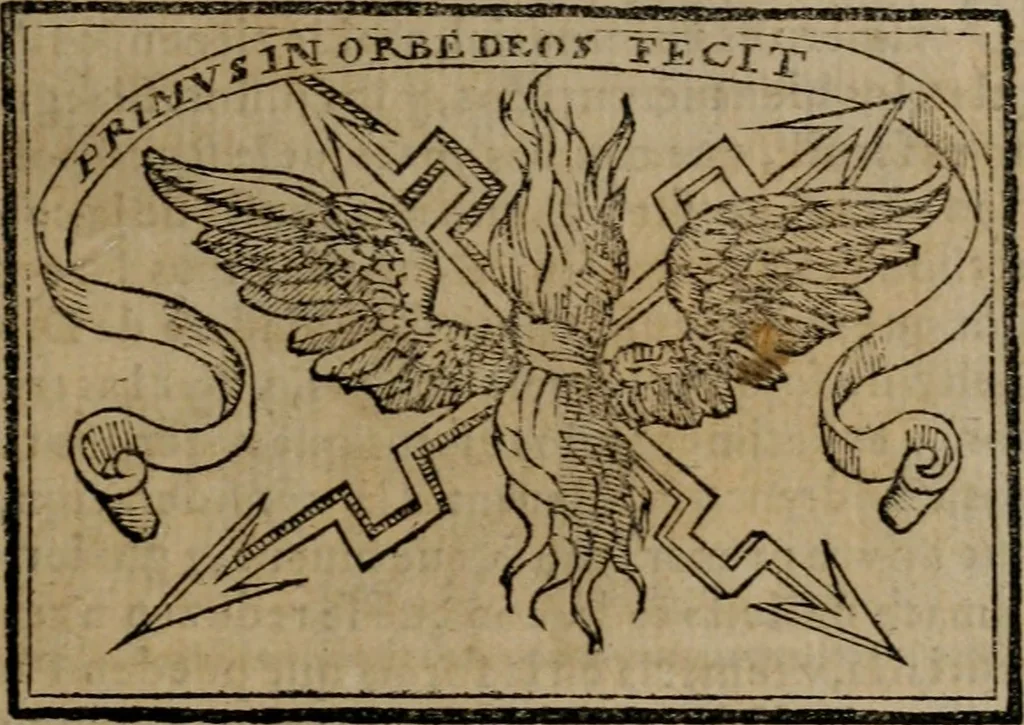 An illustration from Emblemas morales de Don Sebastian de Couarrubias Orozco ..., 1610, leaf 204