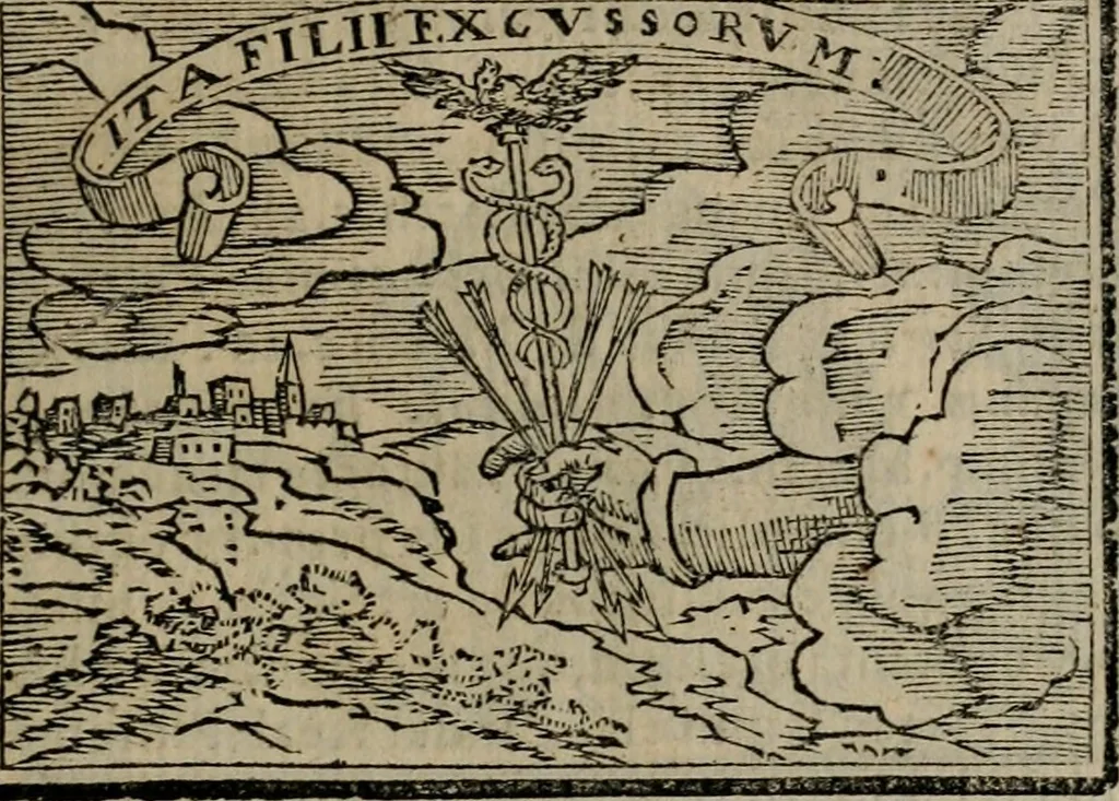 An illustration from Emblemas morales de Don Sebastian de Couarrubias Orozco ..., 1610, leaf 220