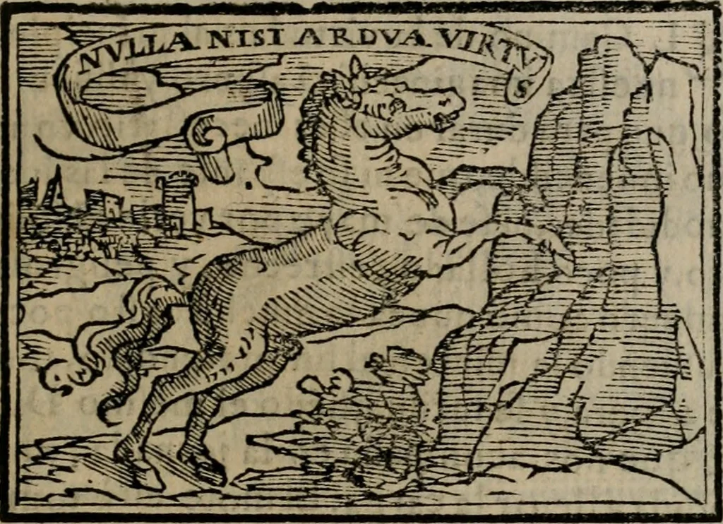 An illustration from Emblemas morales de Don Sebastian de Couarrubias Orozco ..., 1610, leaf 252