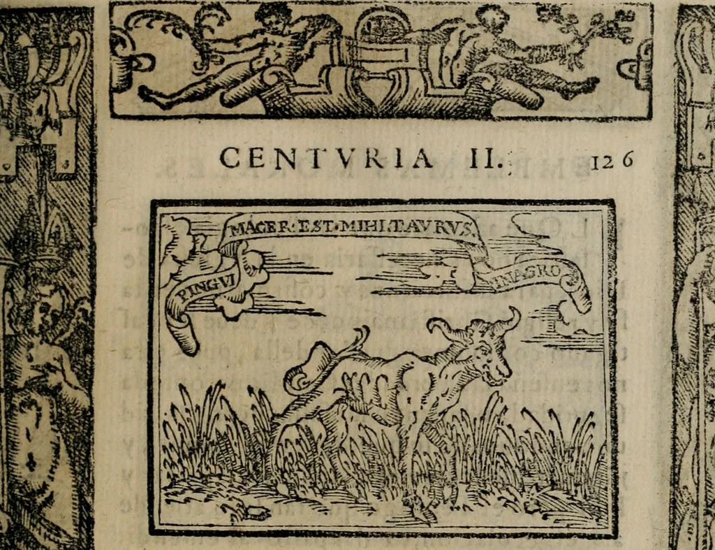 An illustration from Emblemas morales de Don Sebastian de Couarrubias Orozco ..., 1610, leaf 254