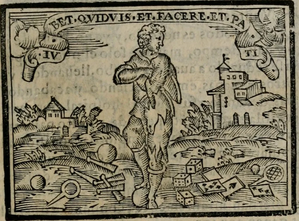 An illustration from Emblemas morales de Don Sebastian de Couarrubias Orozco ..., 1610, leaf 256