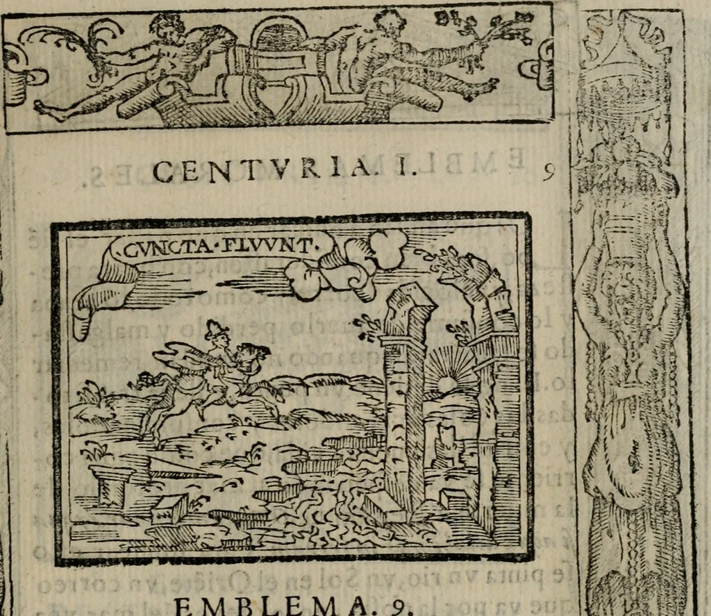 An illustration from Emblemas morales de Don Sebastian de Couarrubias Orozco ..., 1610, leaf 26