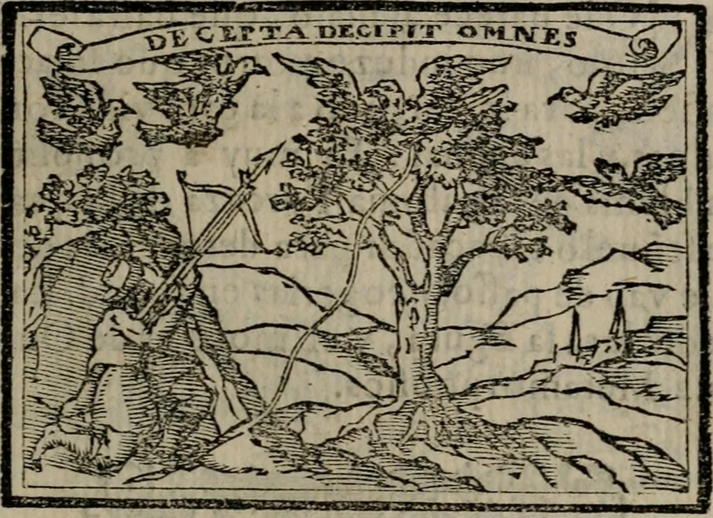 An illustration from Emblemas morales de Don Sebastian de Couarrubias Orozco ..., 1610, leaf 28