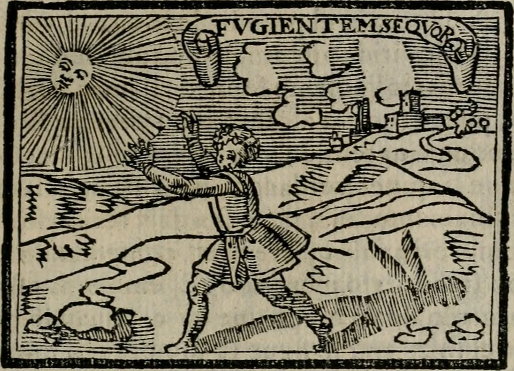 An illustration from Emblemas morales de Don Sebastian de Couarrubias Orozco ..., 1610, leaf 282