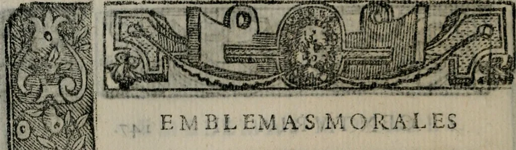 An illustration from Emblemas morales de Don Sebastian de Couarrubias Orozco ..., 1610, leaf 295