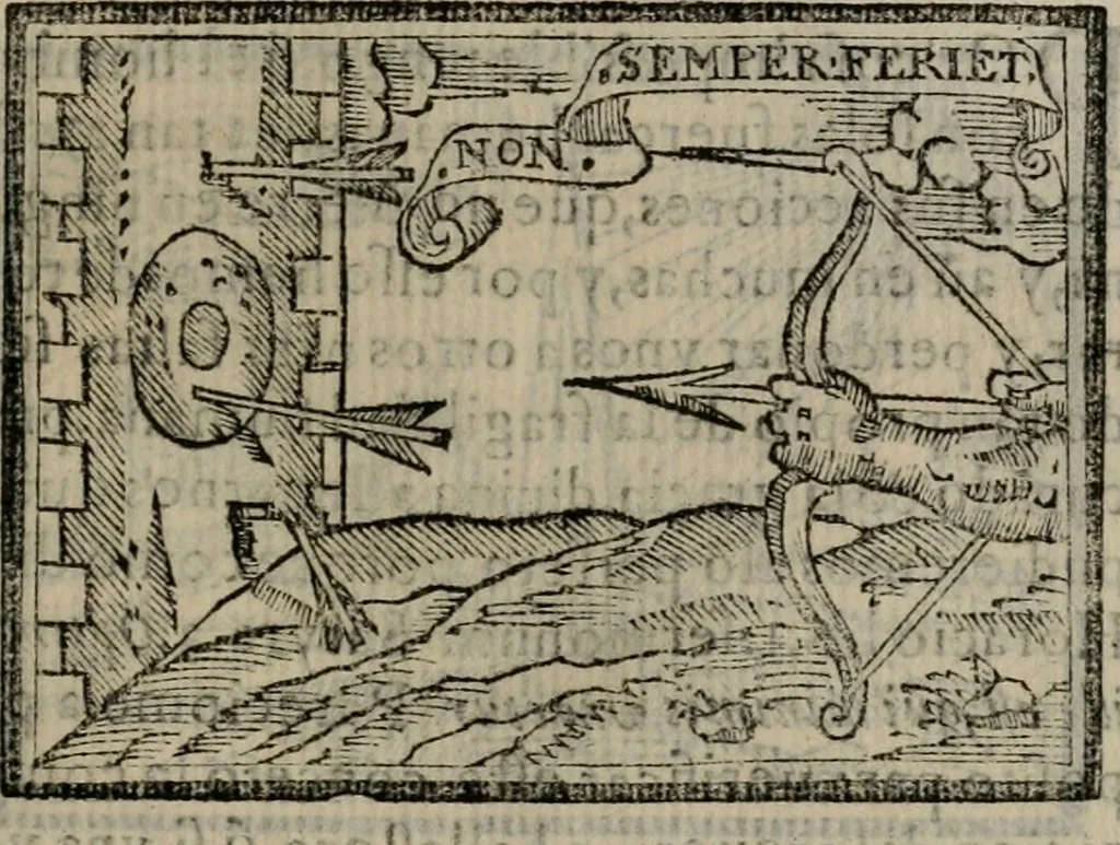 An illustration from Emblemas morales de Don Sebastian de Couarrubias Orozco ..., 1610, leaf 296