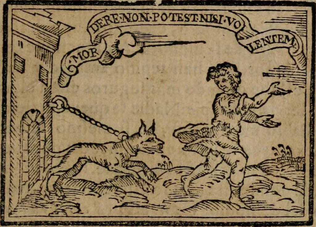 An illustration from Emblemas morales de Don Sebastian de Couarrubias Orozco ..., 1610, leaf 30