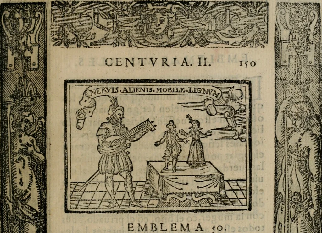 An illustration from Emblemas morales de Don Sebastian de Couarrubias Orozco ..., 1610, leaf 300