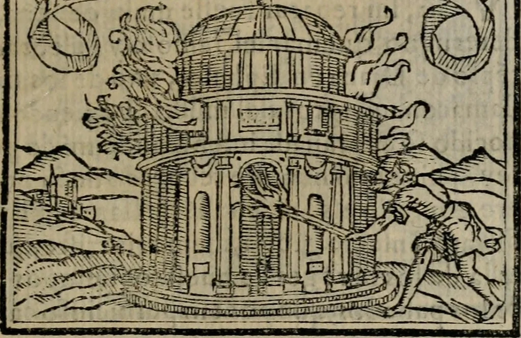 An illustration from Emblemas morales de Don Sebastian de Couarrubias Orozco ..., 1610, leaf 310