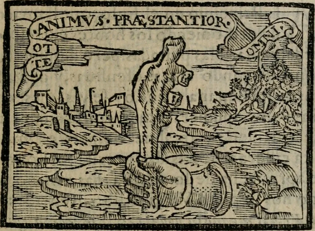An illustration from Emblemas morales de Don Sebastian de Couarrubias Orozco ..., 1610, leaf 312