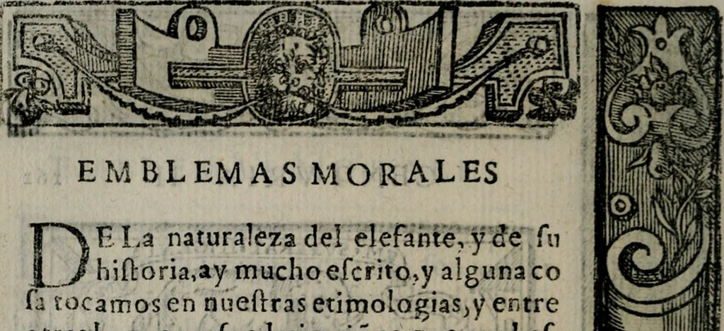 An illustration from Emblemas morales de Don Sebastian de Couarrubias Orozco ..., 1610, leaf 323