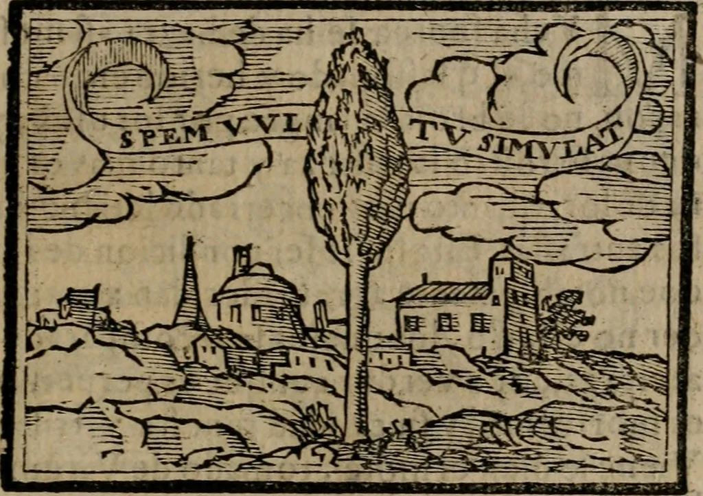 An illustration from Emblemas morales de Don Sebastian de Couarrubias Orozco ..., 1610, leaf 334
