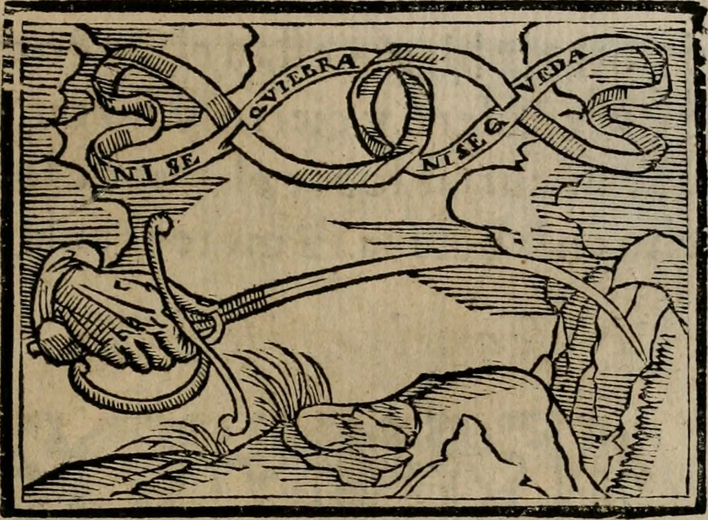 An illustration from Emblemas morales de Don Sebastian de Couarrubias Orozco ..., 1610, leaf 344