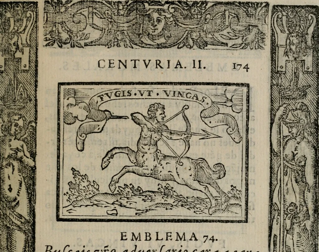 An illustration from Emblemas morales de Don Sebastian de Couarrubias Orozco ..., 1610, leaf 348