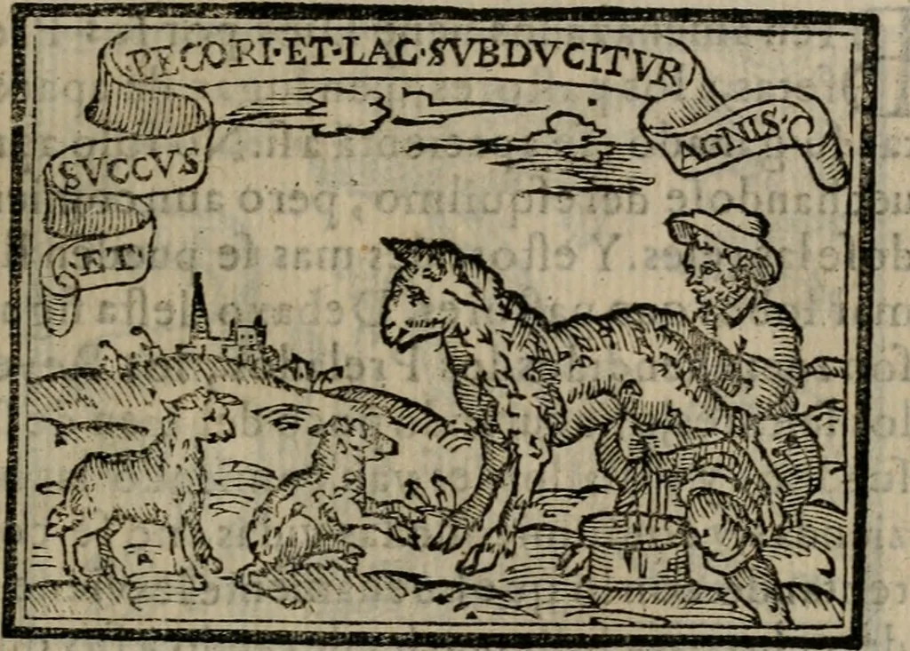 An illustration from Emblemas morales de Don Sebastian de Couarrubias Orozco ..., 1610, leaf 36