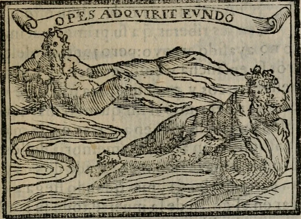 An illustration from Emblemas morales de Don Sebastian de Couarrubias Orozco ..., 1610, leaf 360