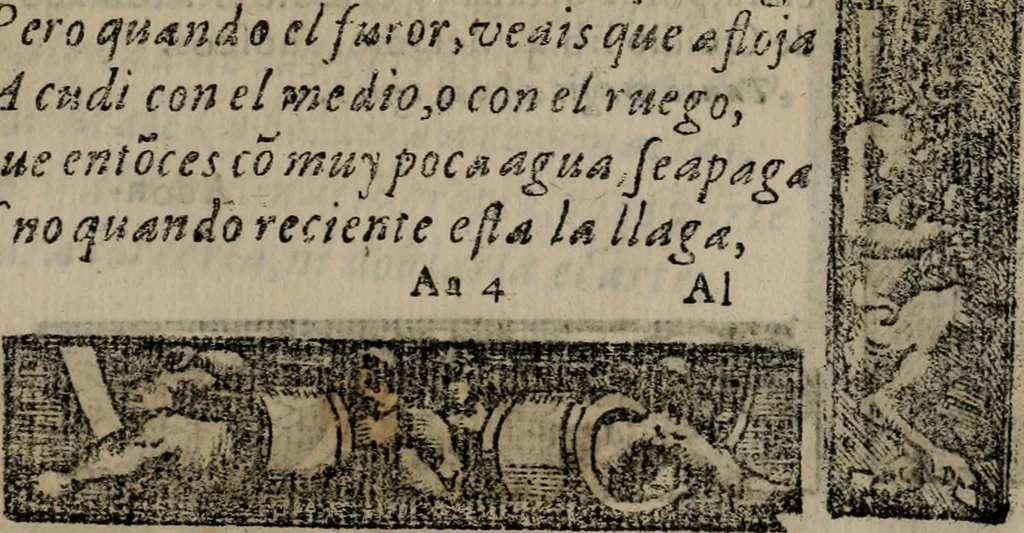An illustration from Emblemas morales de Don Sebastian de Couarrubias Orozco ..., 1610, leaf 368