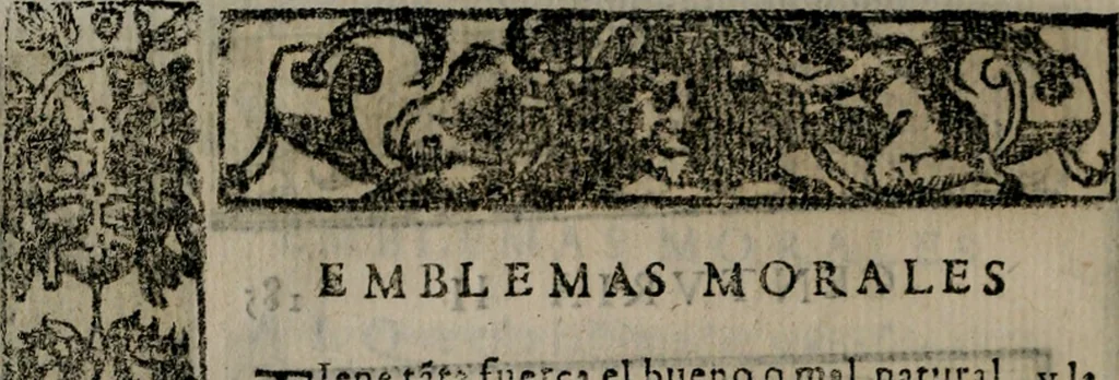 An illustration from Emblemas morales de Don Sebastian de Couarrubias Orozco ..., 1610, leaf 371