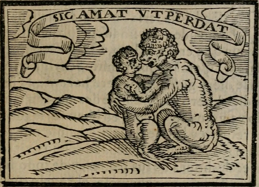 An illustration from Emblemas morales de Don Sebastian de Couarrubias Orozco ..., 1610, leaf 374