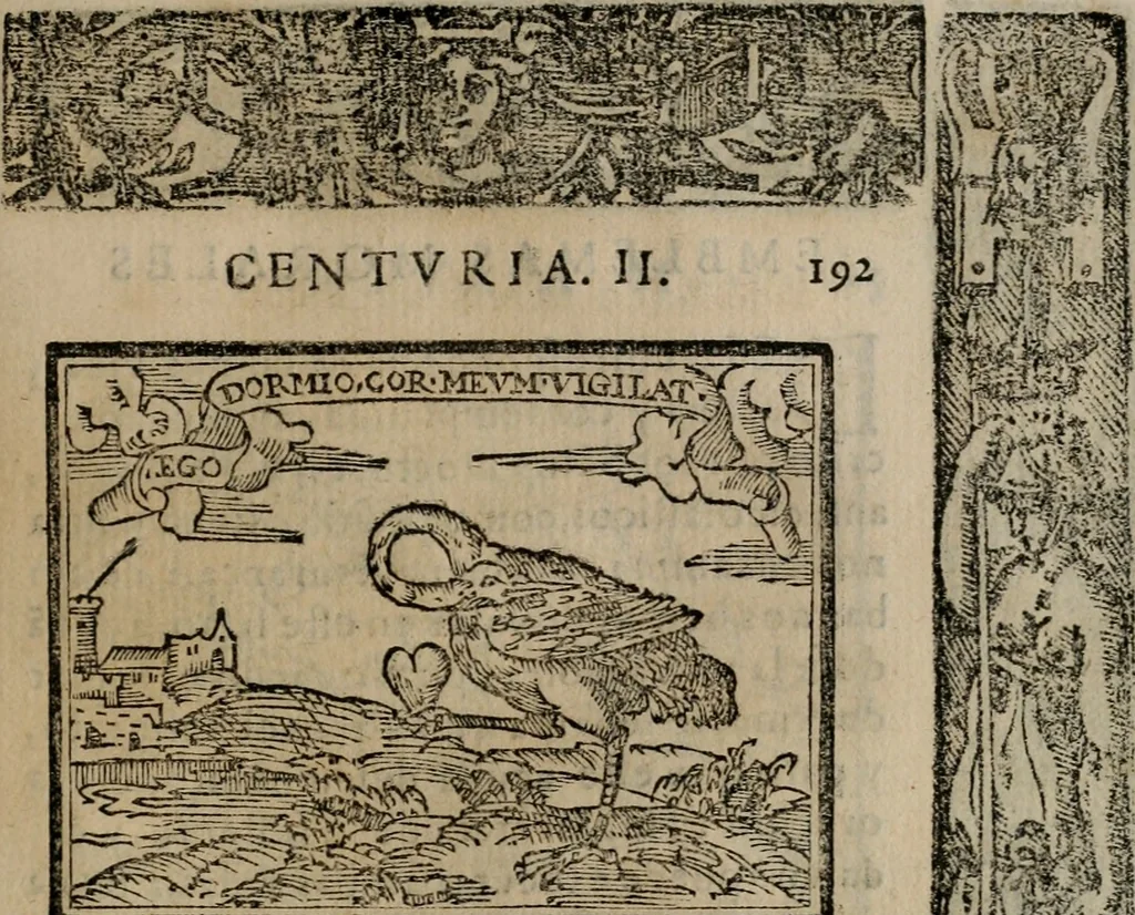An illustration from Emblemas morales de Don Sebastian de Couarrubias Orozco ..., 1610, leaf 384