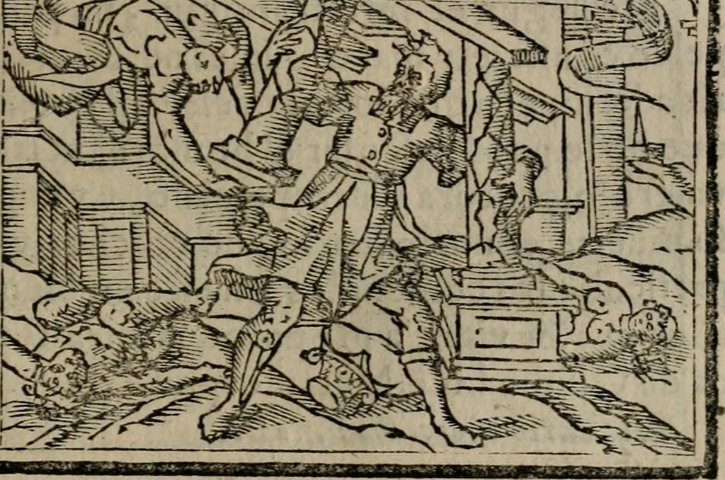 An illustration from Emblemas morales de Don Sebastian de Couarrubias Orozco ..., 1610, leaf 394