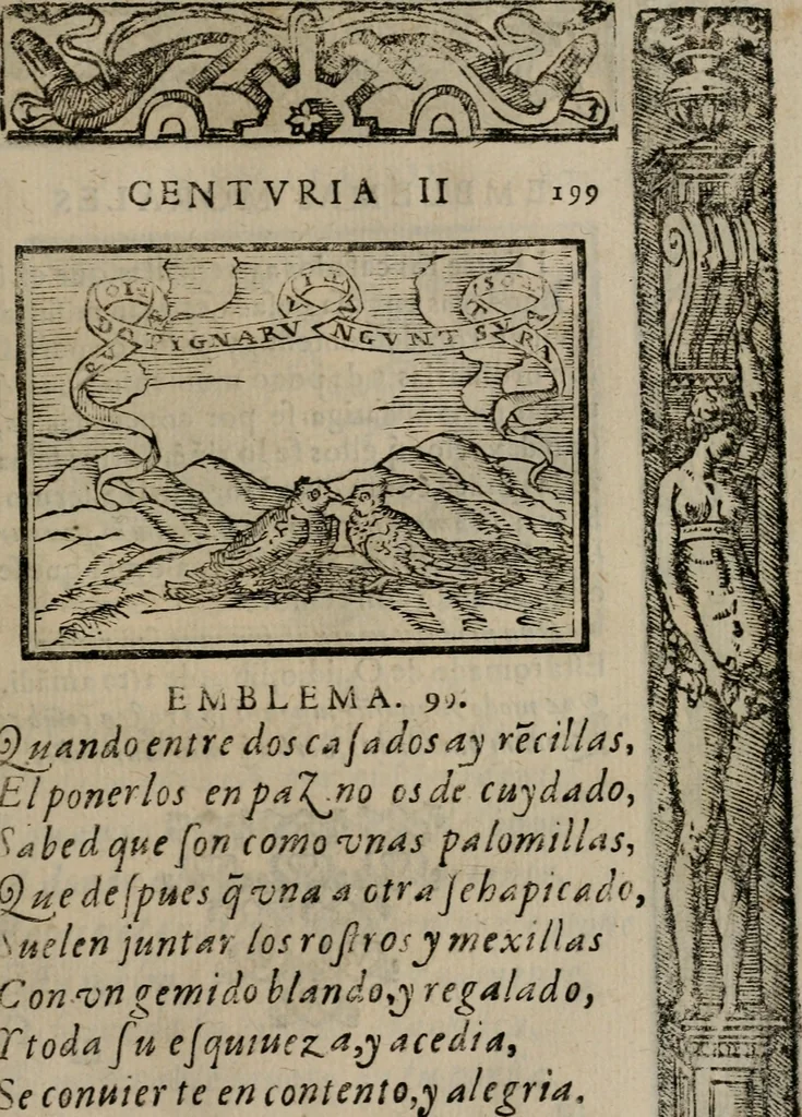 An illustration from Emblemas morales de Don Sebastian de Couarrubias Orozco ..., 1610, leaf 398