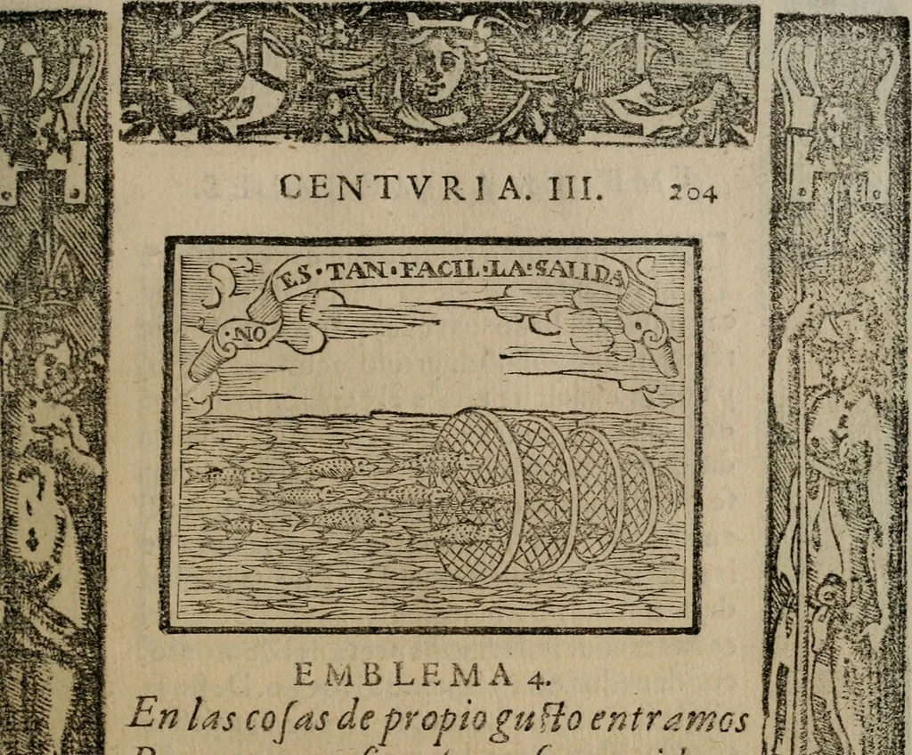An illustration from Emblemas morales de Don Sebastian de Couarrubias Orozco ..., 1610, leaf 408
