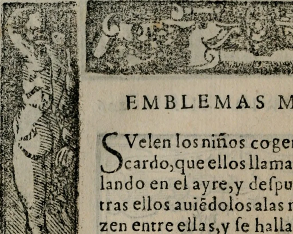 An illustration from Emblemas morales de Don Sebastian de Couarrubias Orozco ..., 1610, leaf 413