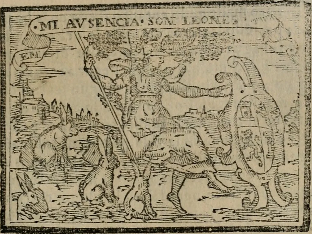 An illustration from Emblemas morales de Don Sebastian de Couarrubias Orozco ..., 1610, leaf 424