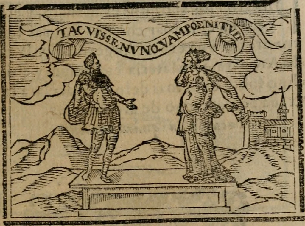 An illustration from Emblemas morales de Don Sebastian de Couarrubias Orozco ..., 1610, leaf 452