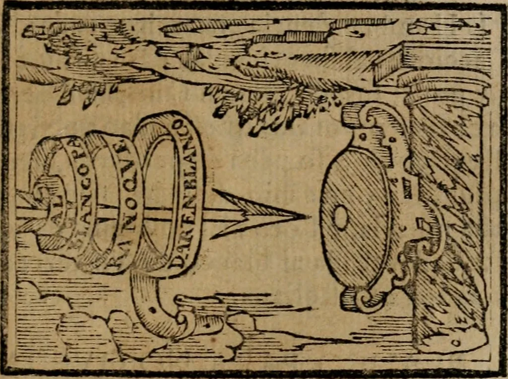An illustration from Emblemas morales de Don Sebastian de Couarrubias Orozco ..., 1610, leaf 454