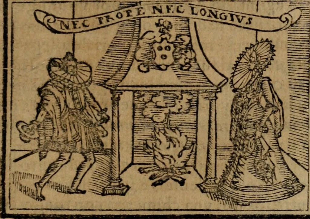 An illustration from Emblemas morales de Don Sebastian de Couarrubias Orozco ..., 1610, leaf 458