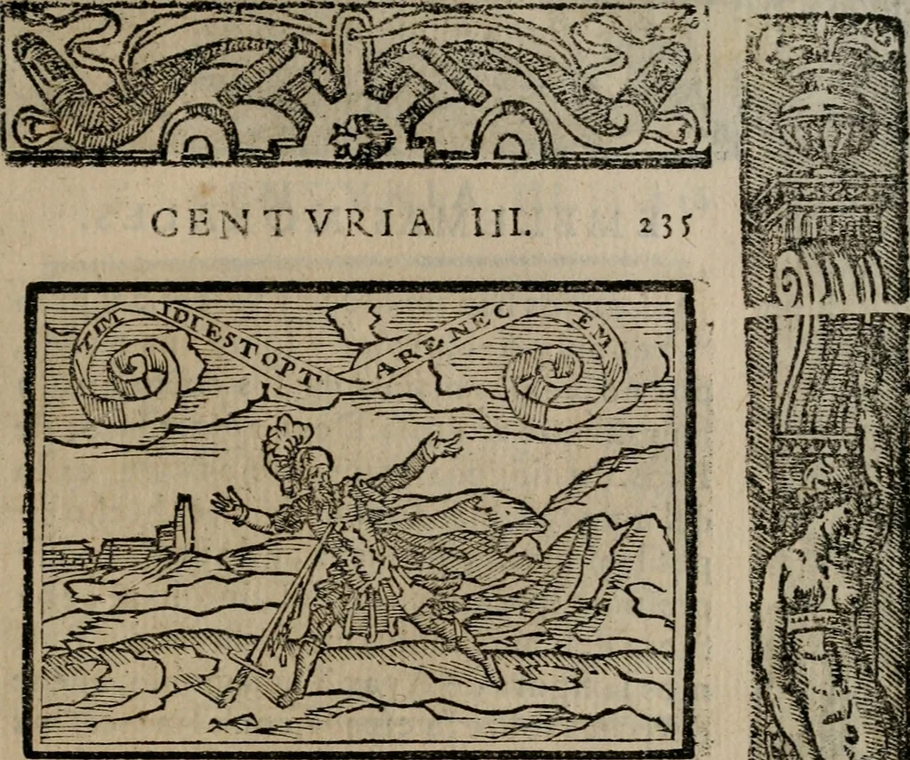 An illustration from Emblemas morales de Don Sebastian de Couarrubias Orozco ..., 1610, leaf 470