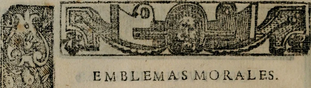 An illustration from Emblemas morales de Don Sebastian de Couarrubias Orozco ..., 1610, leaf 479