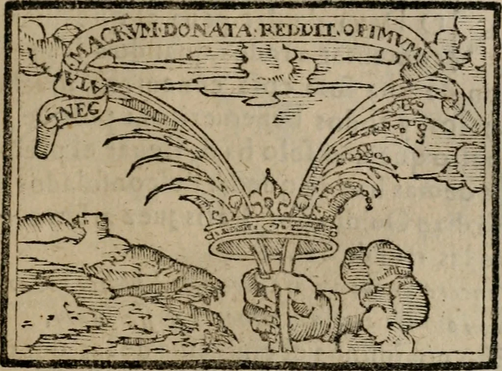 An illustration from Emblemas morales de Don Sebastian de Couarrubias Orozco ..., 1610, leaf 482