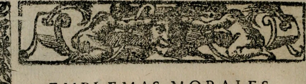An illustration from Emblemas morales de Don Sebastian de Couarrubias Orozco ..., 1610, leaf 483