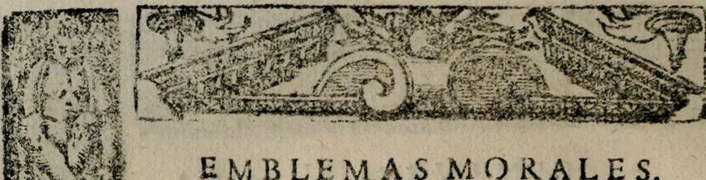 An illustration from Emblemas morales de Don Sebastian de Couarrubias Orozco ..., 1610, leaf 485