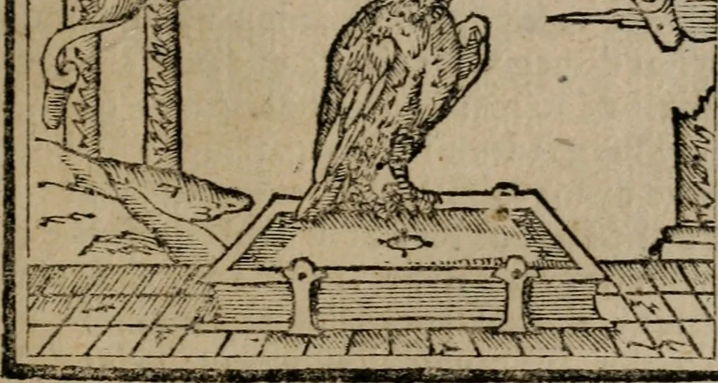 An illustration from Emblemas morales de Don Sebastian de Couarrubias Orozco ..., 1610, leaf 494