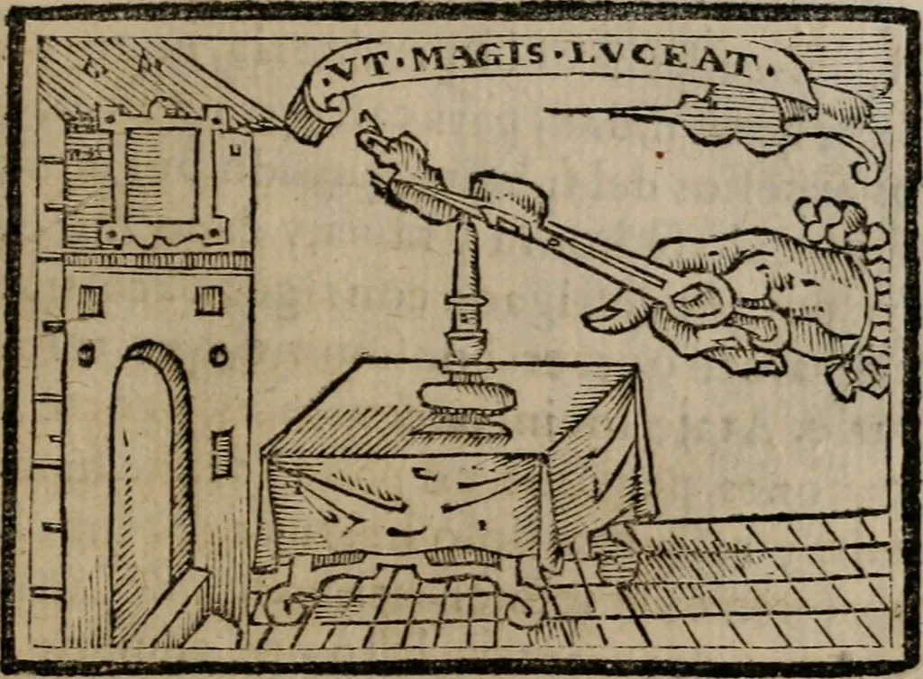 An illustration from Emblemas morales de Don Sebastian de Couarrubias Orozco ..., 1610, leaf 520